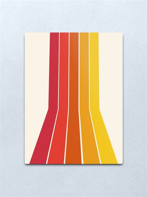 Rad Retro Throwback 70s 1970s Stripe Beach 70 S Vibes Minimal Art By