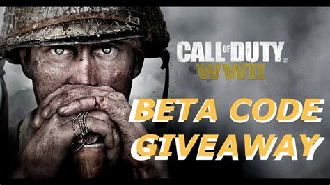 Call Of Duty WWII Beta On Xbox One 11 BETA CODE GIVEAWAY 2 YouTube