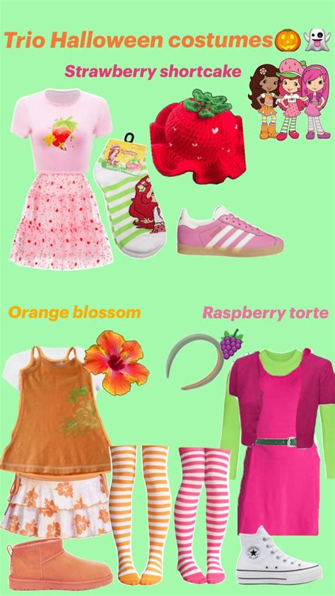 Trio Halloween Costumes🎃👻 In 2024 Trio Halloween Costumes Strawberry