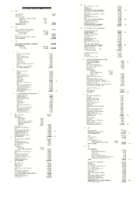 Entries For Factory Costs And Jobs Completed 5