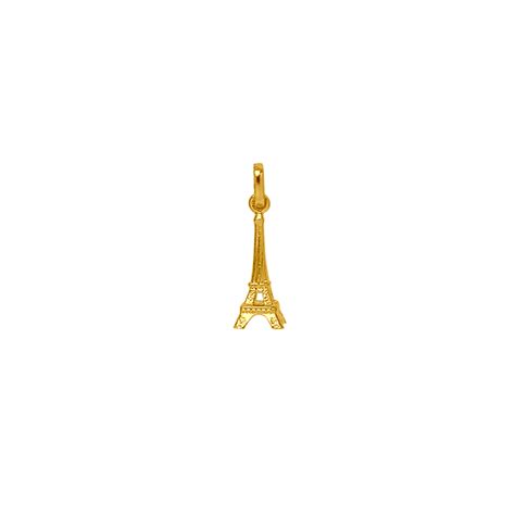 Pendentif Tour Eiffel Or Carats Jaune Bijouterie La Petite Fra