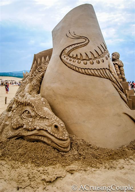 Fulong Taiwan Sand Sculpture Festival - A Cruising Couple