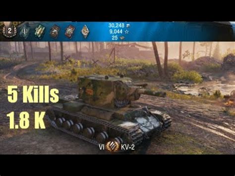 World of tanks KV 2 152 5Kill 1 8K Highway 實戰練習152砲管 YouTube