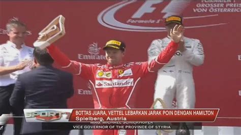 Sport News Flash Bottas Juara Vettel Lebarkan Jarak Poin Dengan