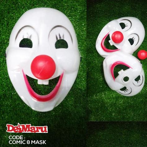 Jual Topeng Badut Killer Clown Prank Comic Plastik Pvc Acc Comic