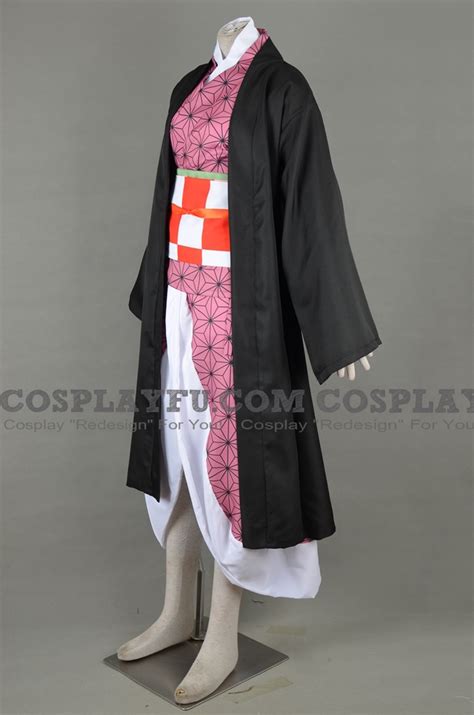 Custom Nezuko Kamado Cosplay Costume from Kimetsu no Yaiba - CosplayFU.com