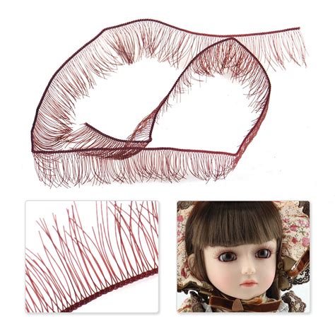 X Brown False Eyelashes Pour Doll Bjd Sd Dollfie Dz Dod Msd Eyelash