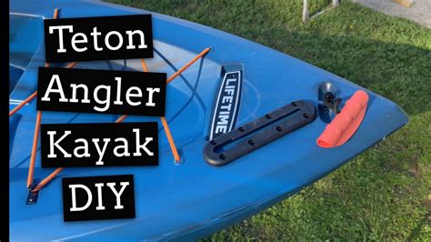 Kayak Diy Installing A Gear Track On My Lifetime Teton Angler Quick Easy How To Video Youtube