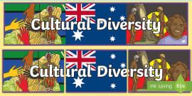 Cultural Diversity Display Pack Teacher Made Twinkl