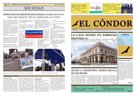 Calaméo El Cóndor Periódico Cultural