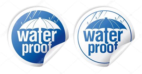 Waterproof stickers. Stock Vector by ©slena 22885170