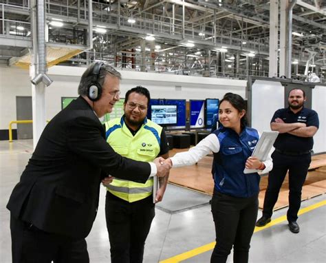 En San Luis Potosí el canciller visita la planta de BMW Group impulsa