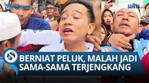 Pengakuan Sosok Pria Pemberani Yang Tarik Leher Gibran Saat Blusukan Di