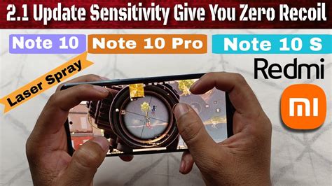 2 1 Update Zero Recoil Sensitivity For Redmi Note 10 Redmi Note Pro