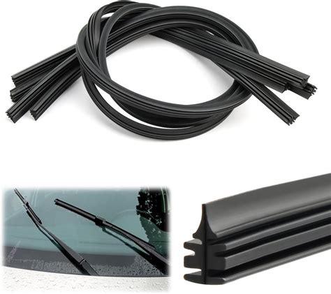 4Pcs 28 Wiper Blade Refills Windscreen Wiper Rubber Strips Universal