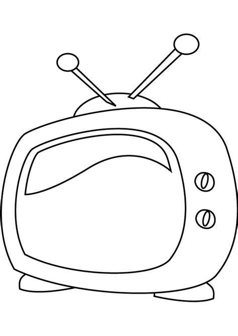 Television Coloring Pages Kids