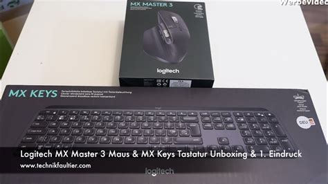 Logitech MX Master 3 Maus MX Keys Tastatur Unboxing 1 Eindruck