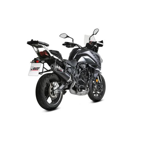 Terminale Mivv Ovale Per Benelli Trk Omologato Black Carbonio