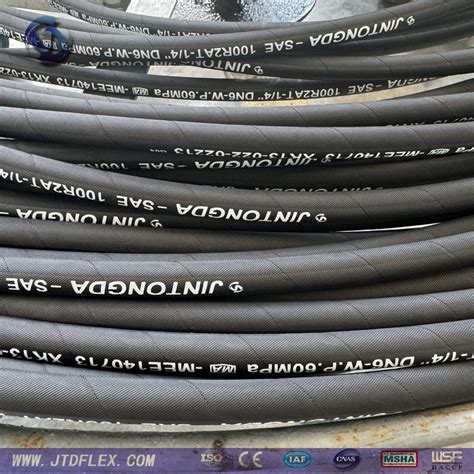 En Sn Rubber Steel Wire Braided Hydraulic Oil Hose China High