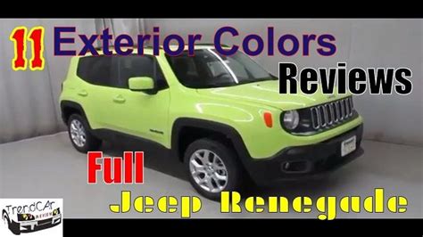 Jeep Renegade Colors 2017, 2018, 2019 anvil&paint codes