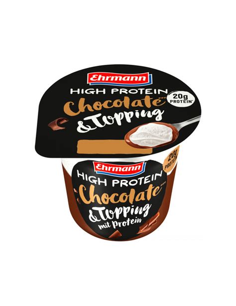 Ehrmann High Protein Pudding Schoko Mit Protein Topping 200g