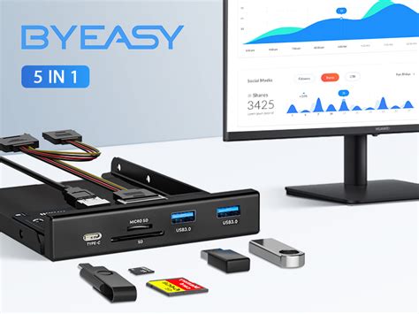 Amazon Byeasy Front Panel Usb Hub Ports Inches Internal