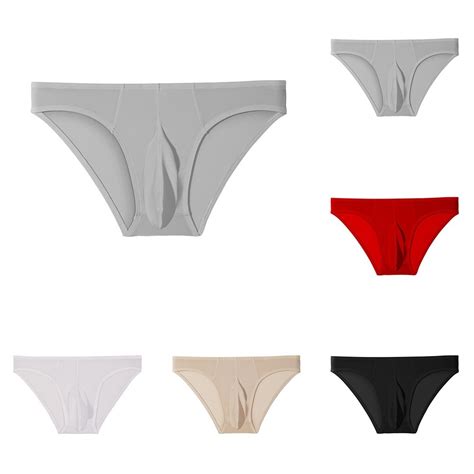 ZBP Sexy Lingerie Masculina Ice Silk Elephant Nose Pouch Calcinha Fio Dental Roupa Íntima