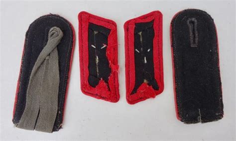 IMCS Militaria Wehrmacht Panzer Collar Tabs And Shoulder Boards