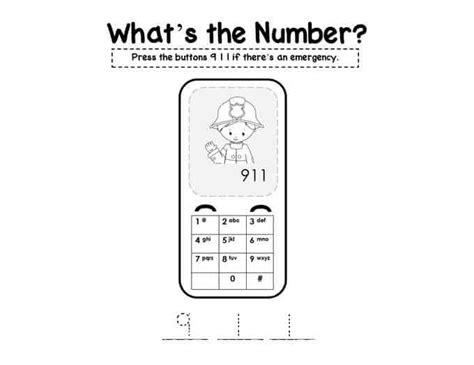 Call 911 Emergency Activity Pack For Kids Fire Safety For Life