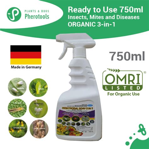 Pherotools 750ml Insecticidal Soap 3 In 1 Ready To Use Organic Insect