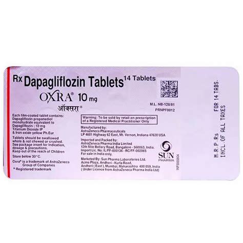 Oxra 10 Mg Tablet Packaging Size 14 Tablets In 1 Strip At Best Price