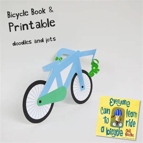 Printable Paper Craft Bicycle And Picture Book Pick I Like The Title Of