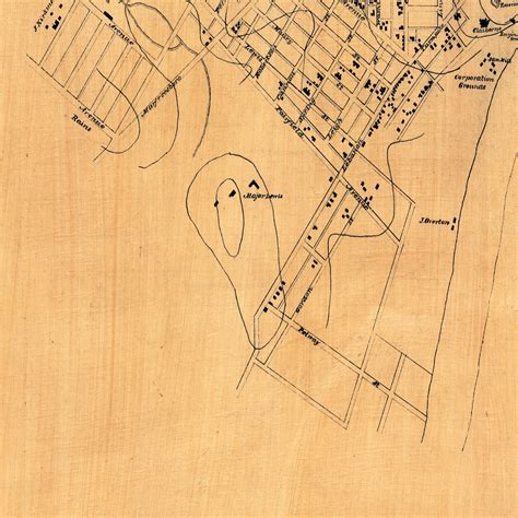 Nashville Map Old Map of Nashville Tennessee 1860 Restoration | Etsy