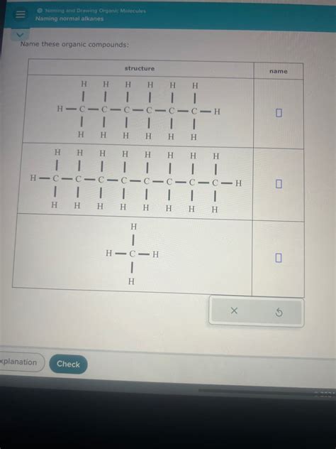 Answered Naming And Drawing Organic Molecules Bartleby