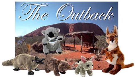 Stuffed animals of the Australian outback are at Animals N More.