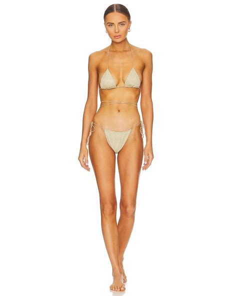 Oséree Lumiere Crystal Lace Microkini Bikini Set Lyst