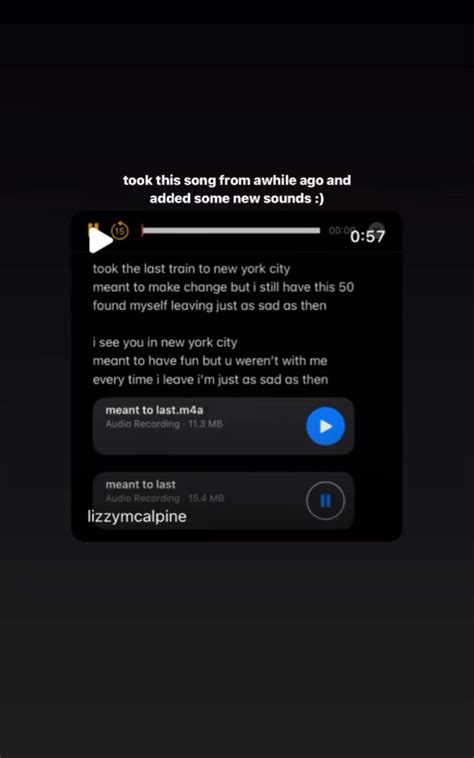 Lizzy Mcalpine Via Ig Story Songs Ig Story Ads