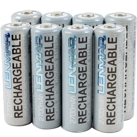 Lenmar Nickel-Metal Hydride AA 2700mAh Batteries (8-Pack)-PRO827 - The Home Depot