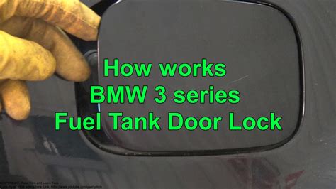 How Works Fuel Tank Door Lock BMW 3 Series E46 E90 E30 Years 2000