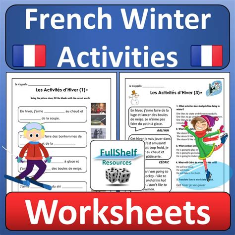 french winter activities les sports  les activites dhiver  core