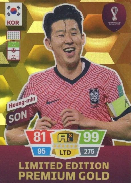 Panini Adrenalyn Xl World Cup Heung Min Son Limited Edition