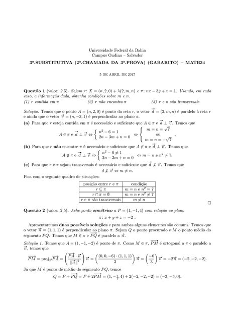 Prova Dezembro Quest Es E Respostas Universidade Federal Da