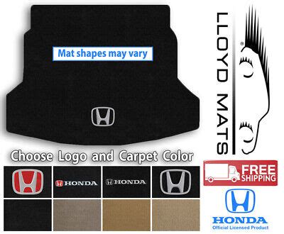 Lloyd Luxe Carpet Trunk Mat For Honda Vehicles 1pc Set Choose Logo