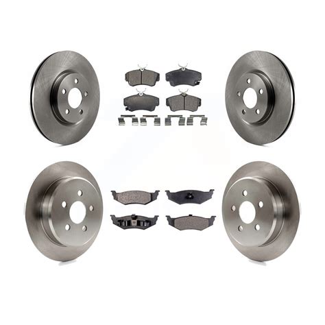 Front Rear Disc Brake Rotors And Ceramic Pads Kit For Chrysler Pt