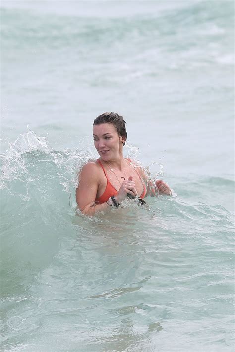 KATIE CASSIDY In Bikini On The Beach In Miami HawtCelebs