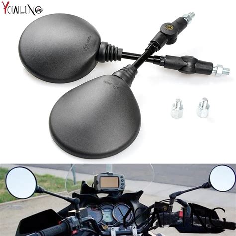 Custom 8mm 10mm Universal Motorcycle Mirror Folding Side Mirrors