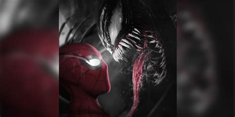 Spider Man Fan Art Shows Venom Looming Over Tom Holland S Hero