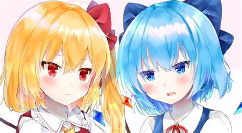 チルノ東方project フランドール・スカーレット 「skeb納品しました 」ゆららのイラスト