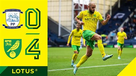 Highlights Preston North End Norwich City Two Goals Each For