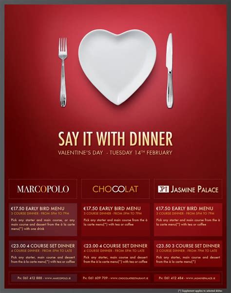 Valentine's Day Restaurant Print Ad